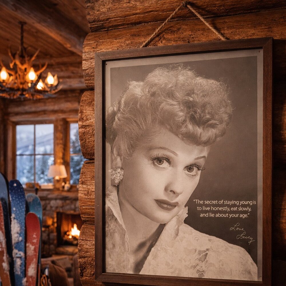 Lucille Ball tin sign